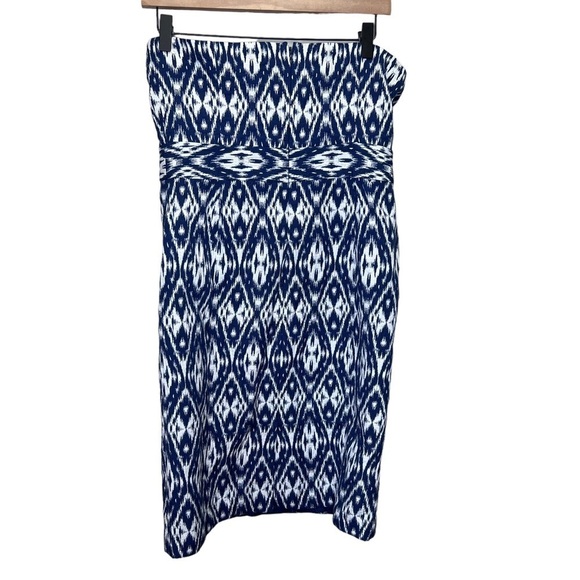 Banana Republic Strapless Ikat Dress Size 8 - Picture 2 of 12
